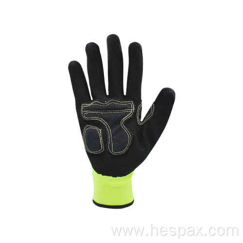 Hespax Factory Nitrile Anti-cut 5 Anti-impact Gloves